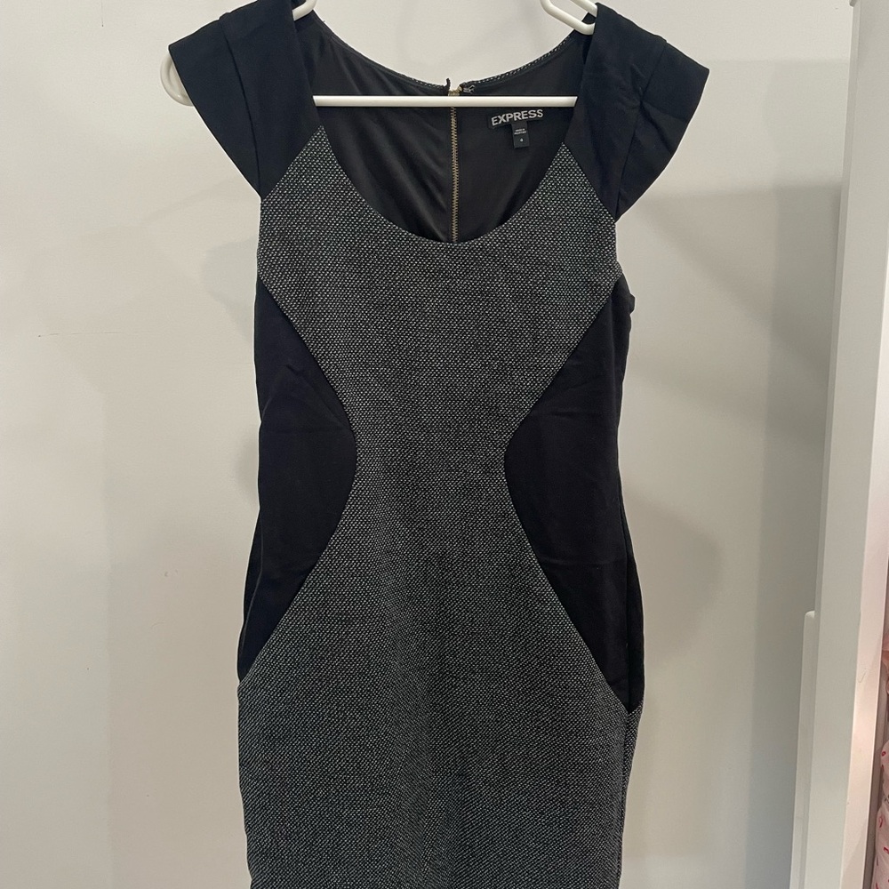 Express Black and Gray Dress
